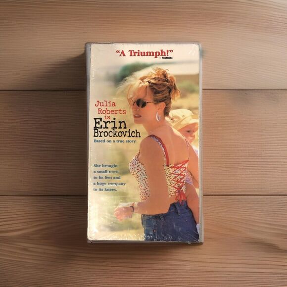 Erin Brockovich (VHS, 2000) Universal Julia Roberts Brand New  Sealed - Picture 1 of 4
